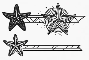 Starfish wrist wrap tattoo idea