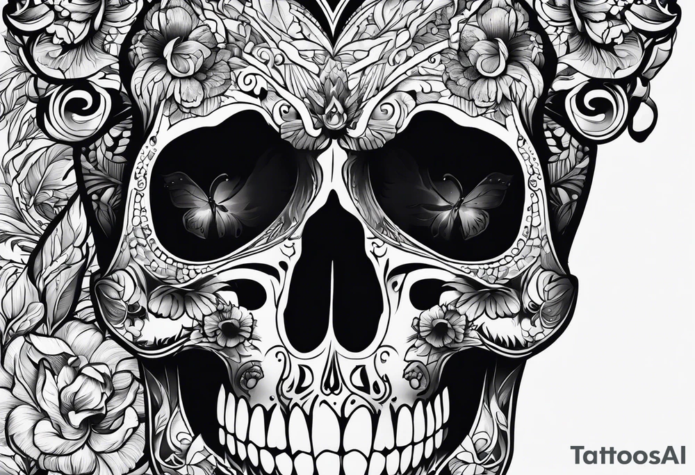 skullv tattoo idea