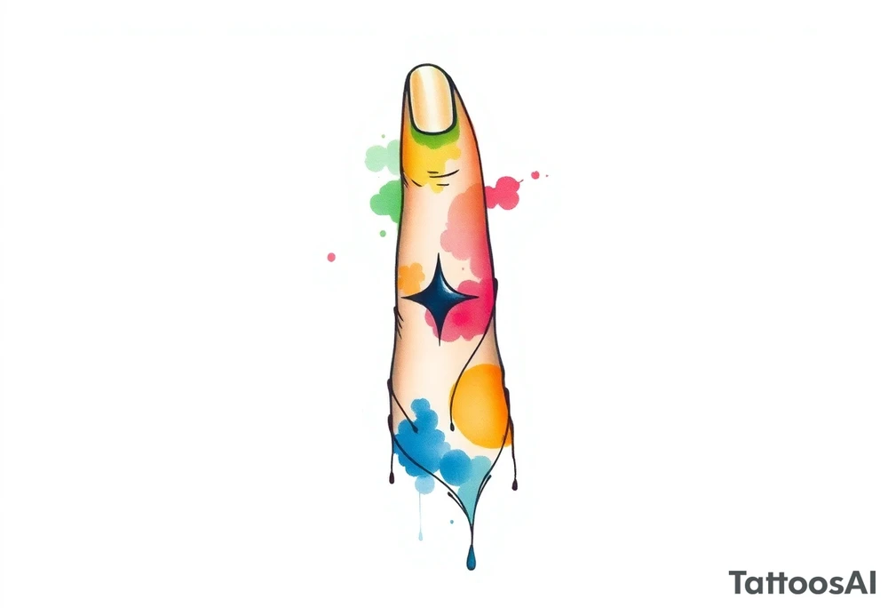 finger tattoo on the finger tattoo idea