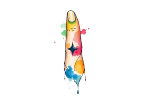 finger tattoo on the finger tattoo idea