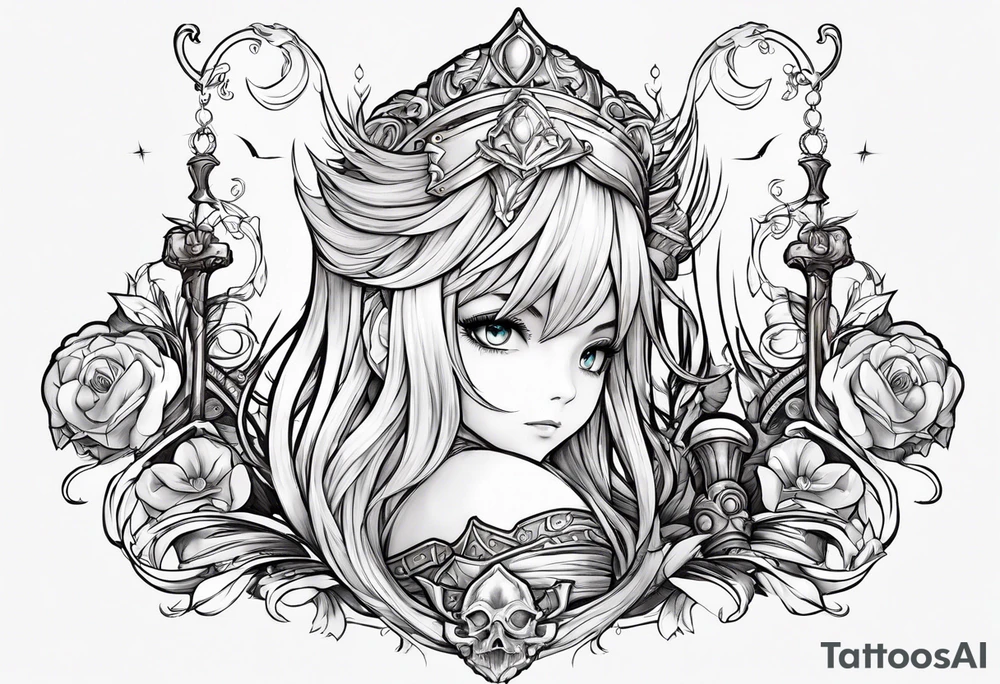 Beatrix from Final Fantasy 9 tattoo idea