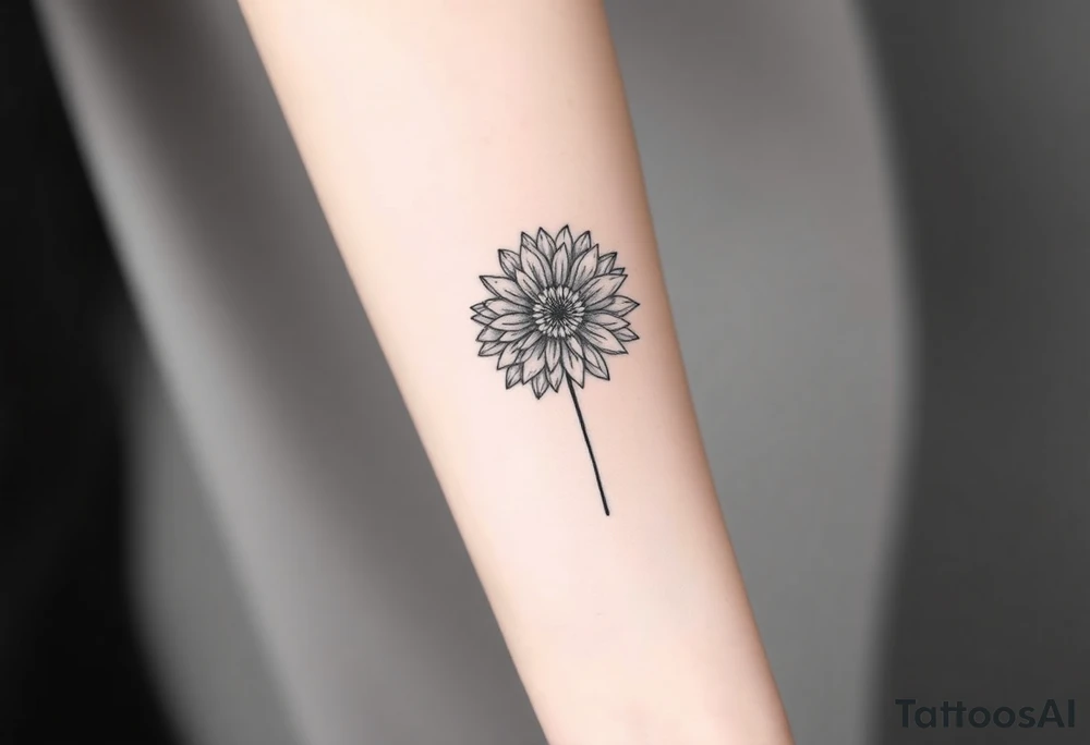 Chrysanthemum tattoo idea