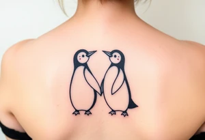 Penguin couples tatto tattoo idea