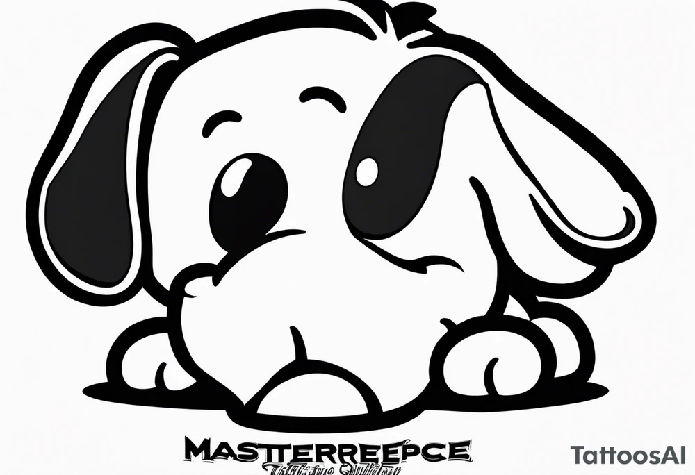 Snoopy tattoo idea