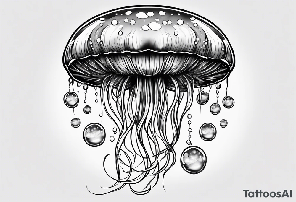 Jellyfish bubbles tattoo idea