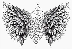 Angel wings tattoo idea