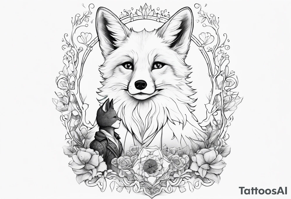 little prince and the fox tattoo idea