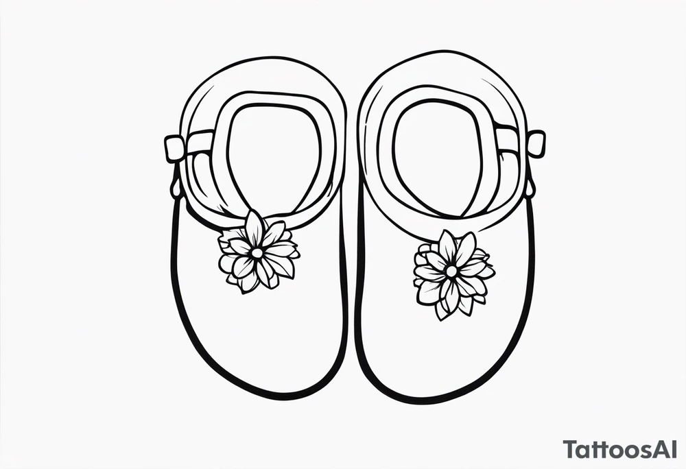 baby's foot tattoo idea