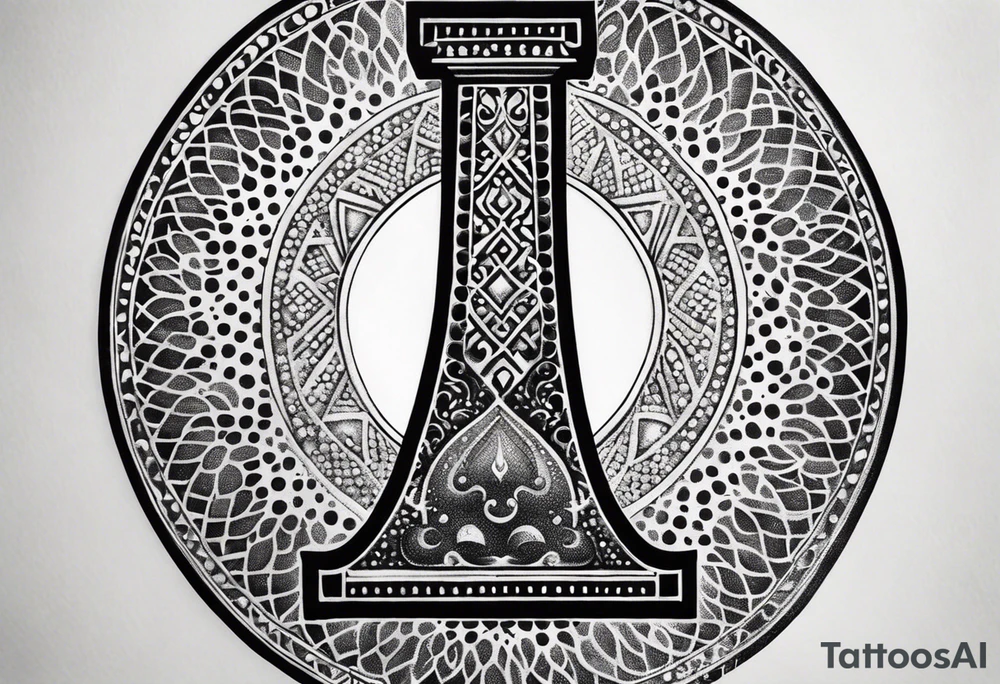 strength, small, Khachkar ,  elegant, lengthy, pisces tattoo idea