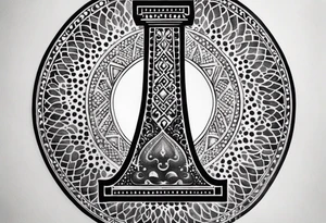 strength, small, Khachkar ,  elegant, lengthy, pisces tattoo idea