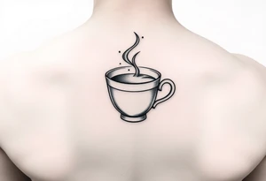 Cute cup of tea tattoo idea