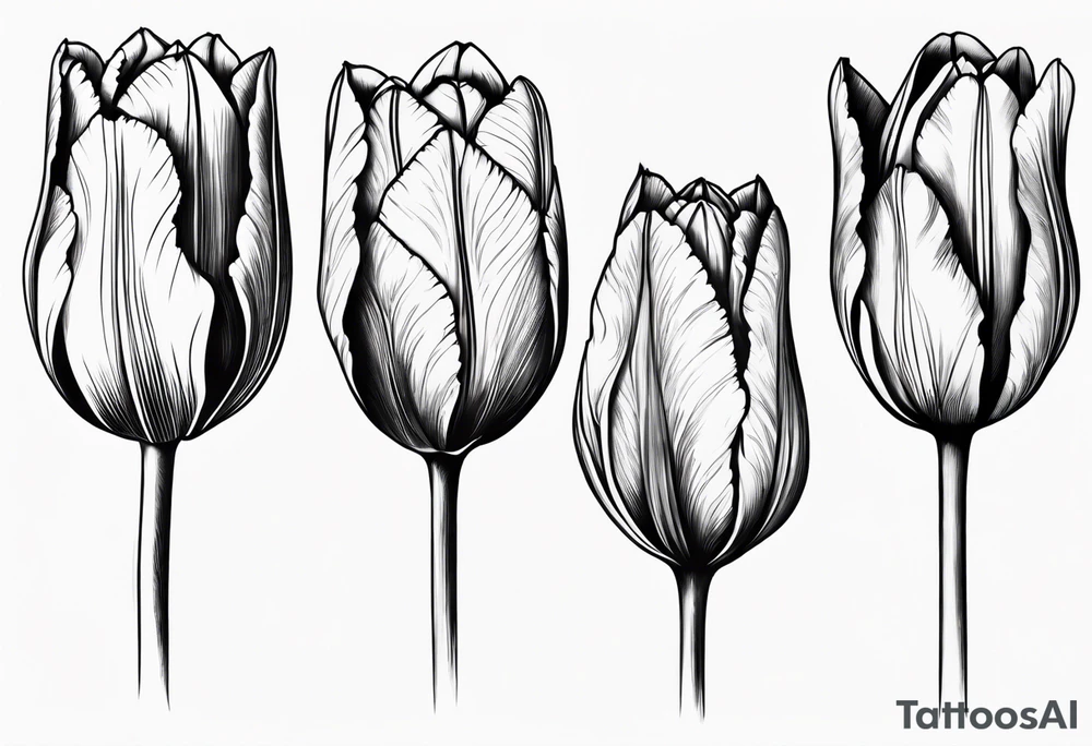 Tulip tattoo idea