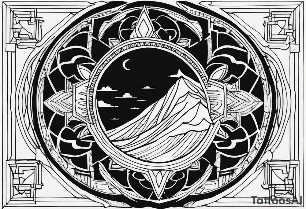 Sleep token album cover tattoo idea