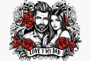 love my dad tattoo idea