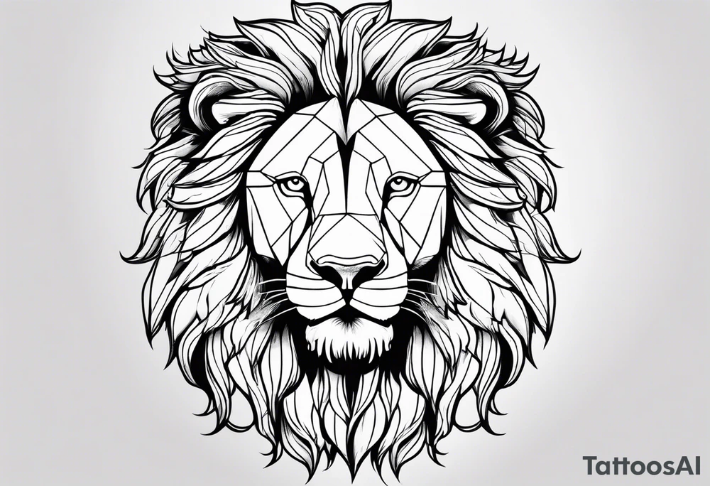 Lion and strength tattoo idea