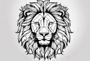 Lion and strength tattoo idea