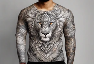 Long sleeve tattoo for a Srilankan living in the UK tattoo idea