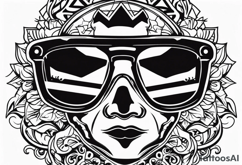 Officer Sunglasses tattoo idea