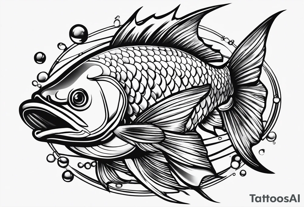 Fishing tattoo idea