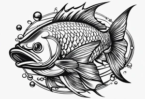Fishing tattoo idea