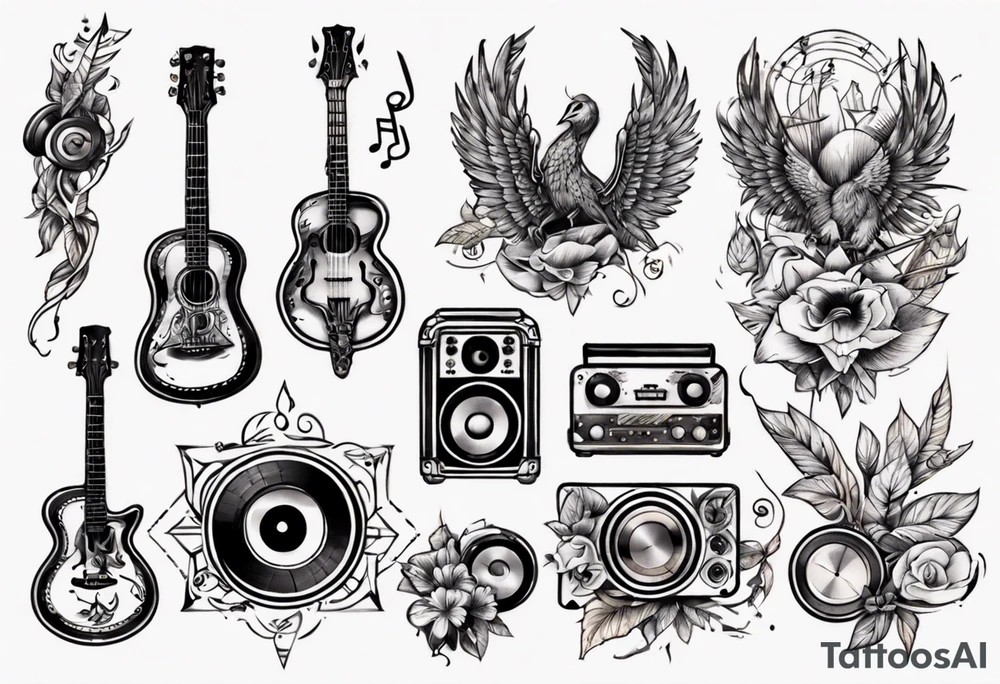 Music tattoo idea