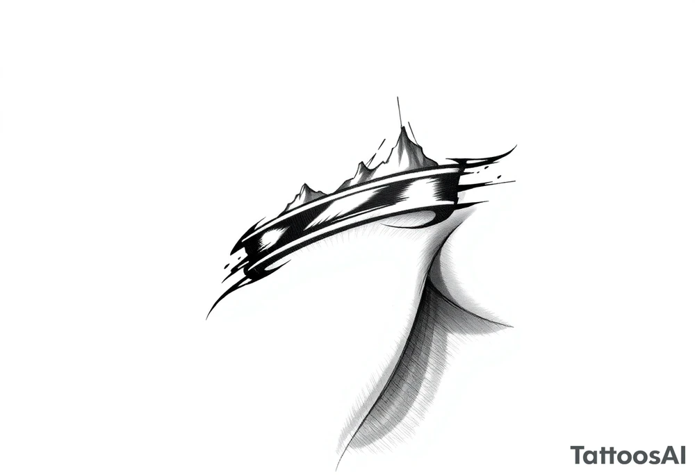 Armband around the right arm. Not written. The tattoo will represent courage, a willingness to explore new places and being a lifelong learner. The armband should not be higher than 10cm in height. tattoo idea