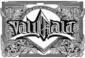 Valhalla fallen warrior tattoo idea
