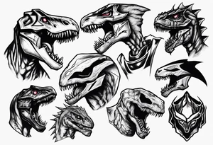 mighty morphin power rangers tyrannosaurus 
Christopher tattoo idea