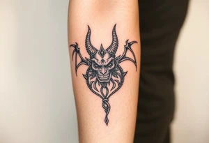 A demon with all aspects of the seven sins tattoo idea