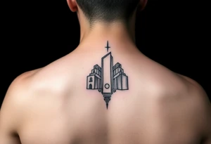 negative space tattoo inspired by the tulum tattoo idea