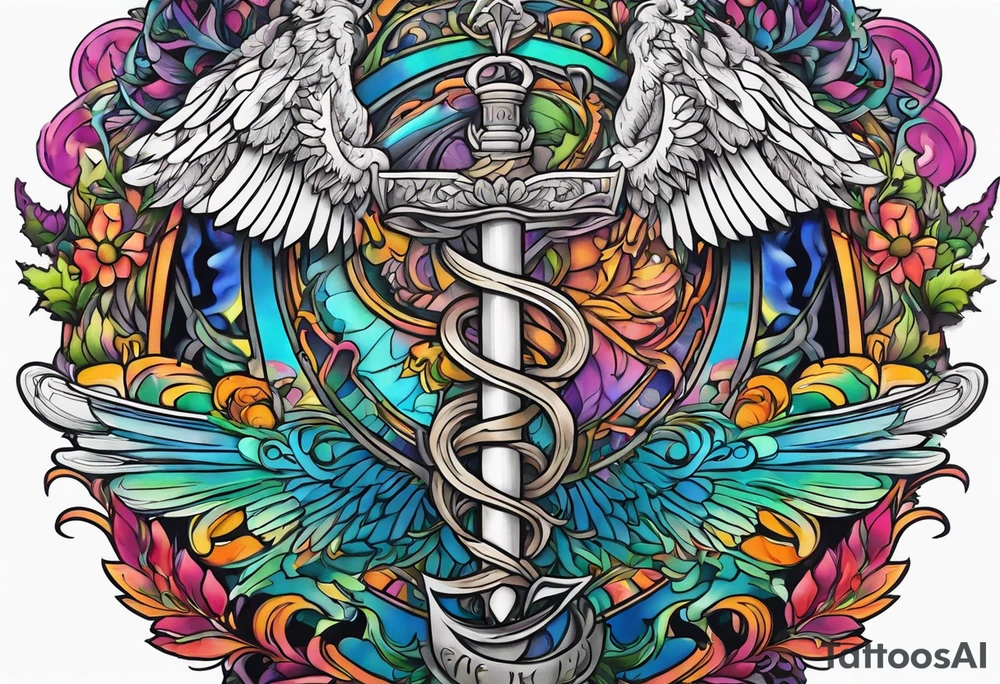 a caduceus tattoo idea