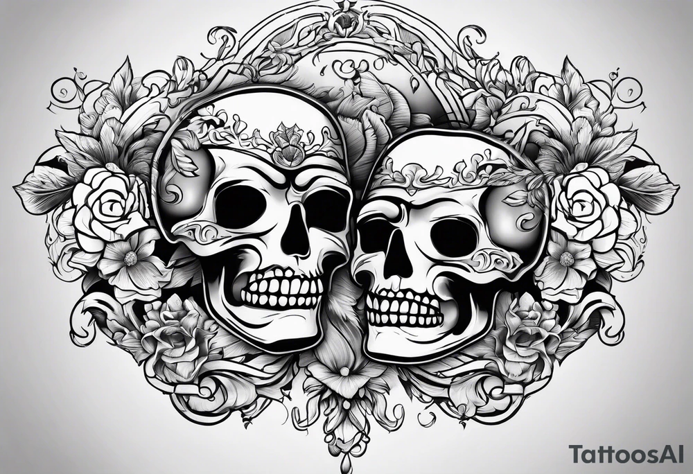 Comedy and Tragedy tattoo idea