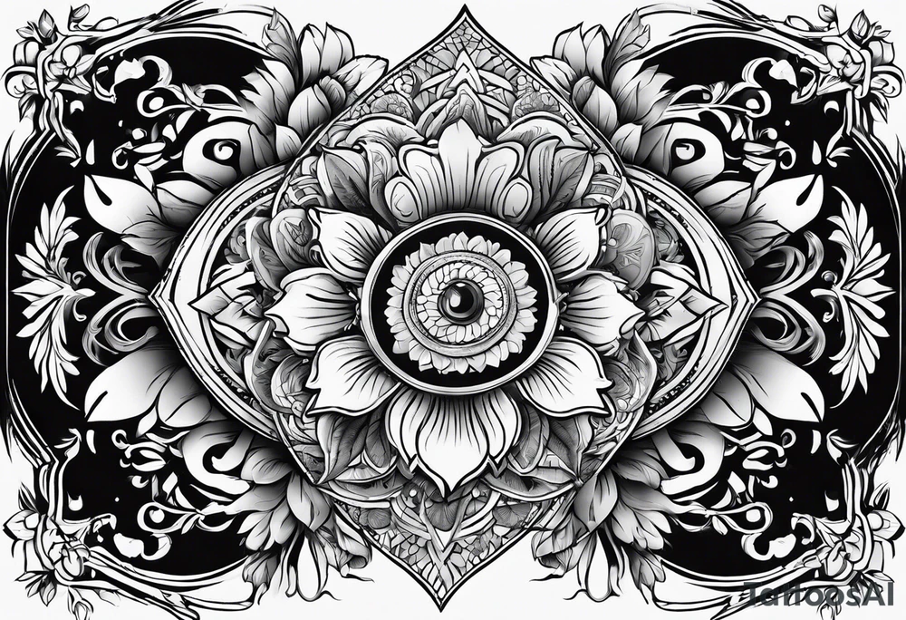 Koordinaten mit Pfote und L und C tattoo idea