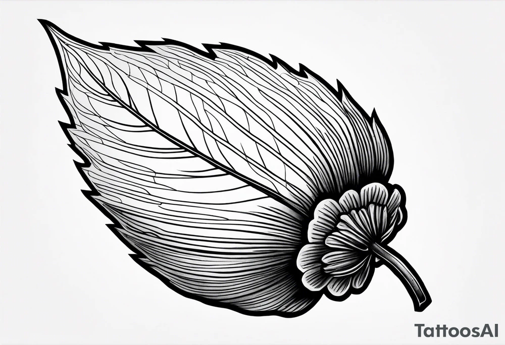 A single acorn tattoo idea