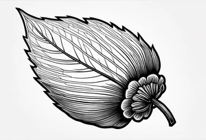 A single acorn tattoo idea