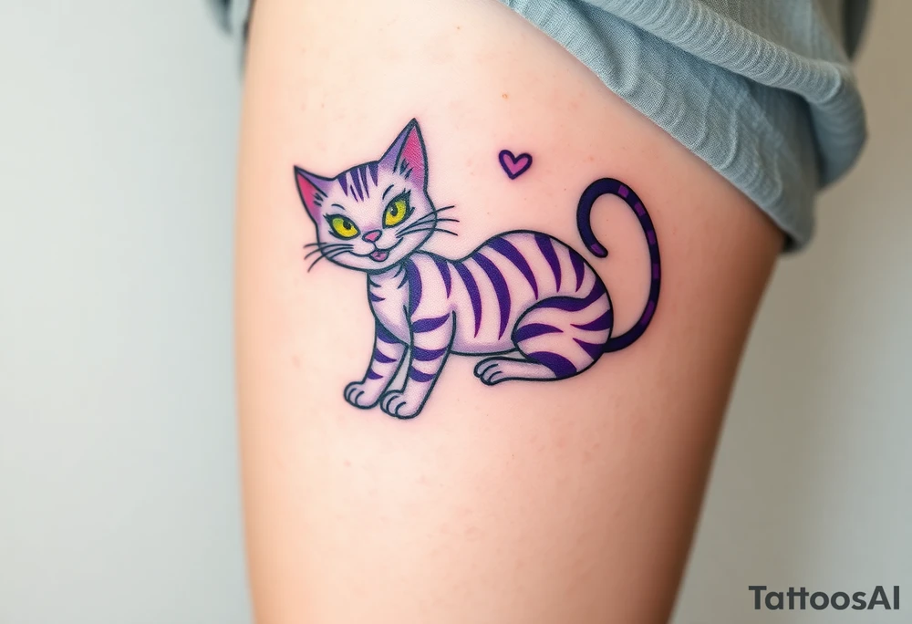 Cheshire cat tattoo idea