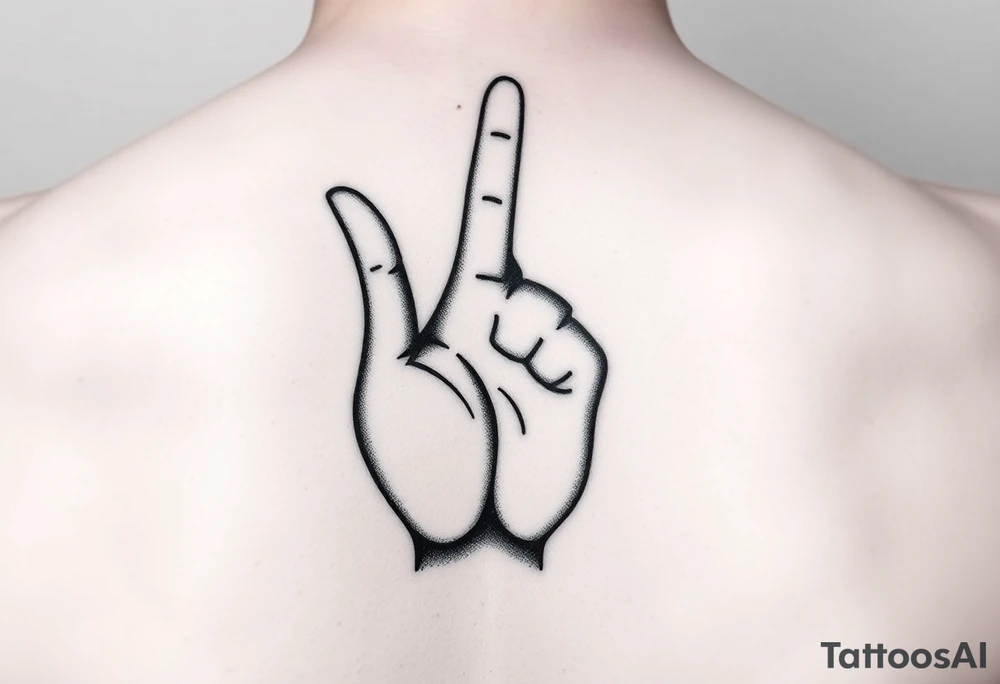 Buddha hand making 'like' gesture. Thumbprint is a social media logo. Dotwork style, black ink, 7cm. tattoo idea