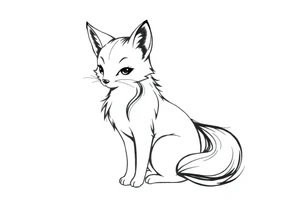 anthropomofic furry character tattoo idea