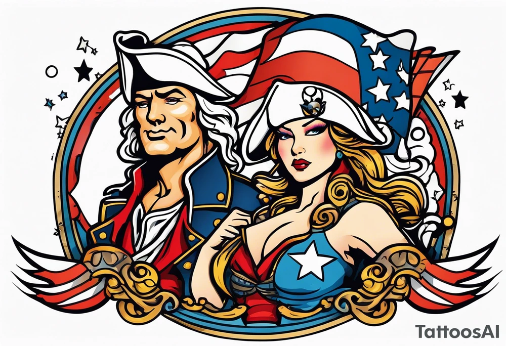 American revolution tattoo idea