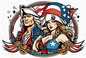 American revolution tattoo idea