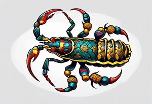japanese animation scorpion tattoo idea