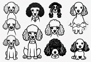 Mini Poodle tattoo idea