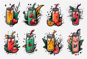 human boob juice tattoo idea