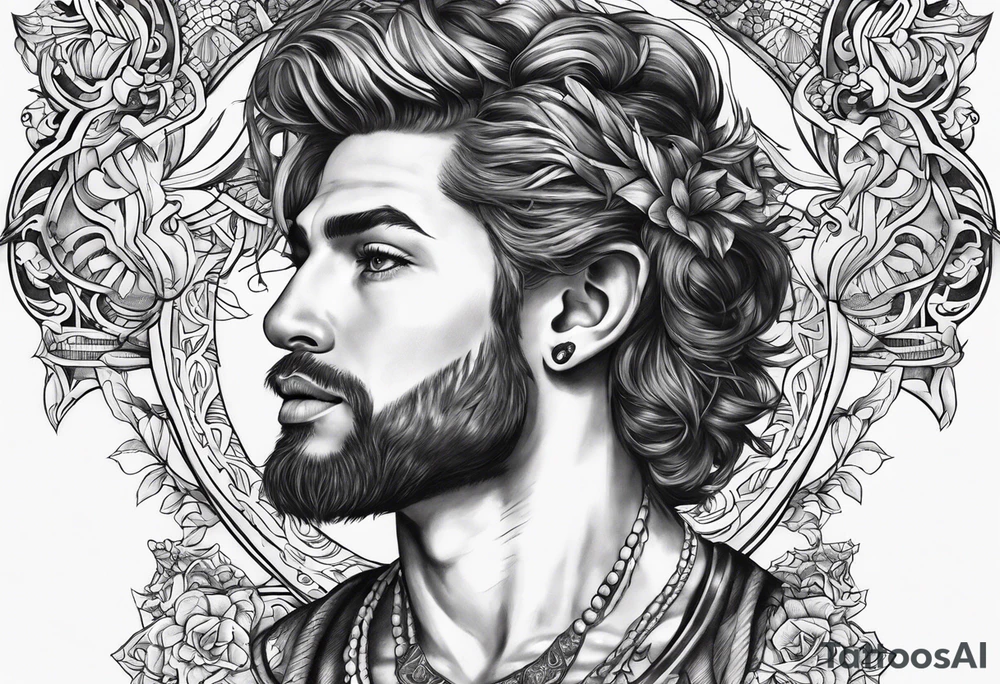 David name in Hebrew tattoo idea