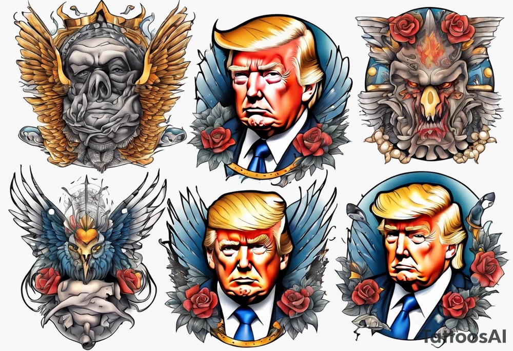 Donald Trump tattoo idea
