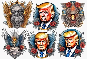 Donald Trump tattoo idea