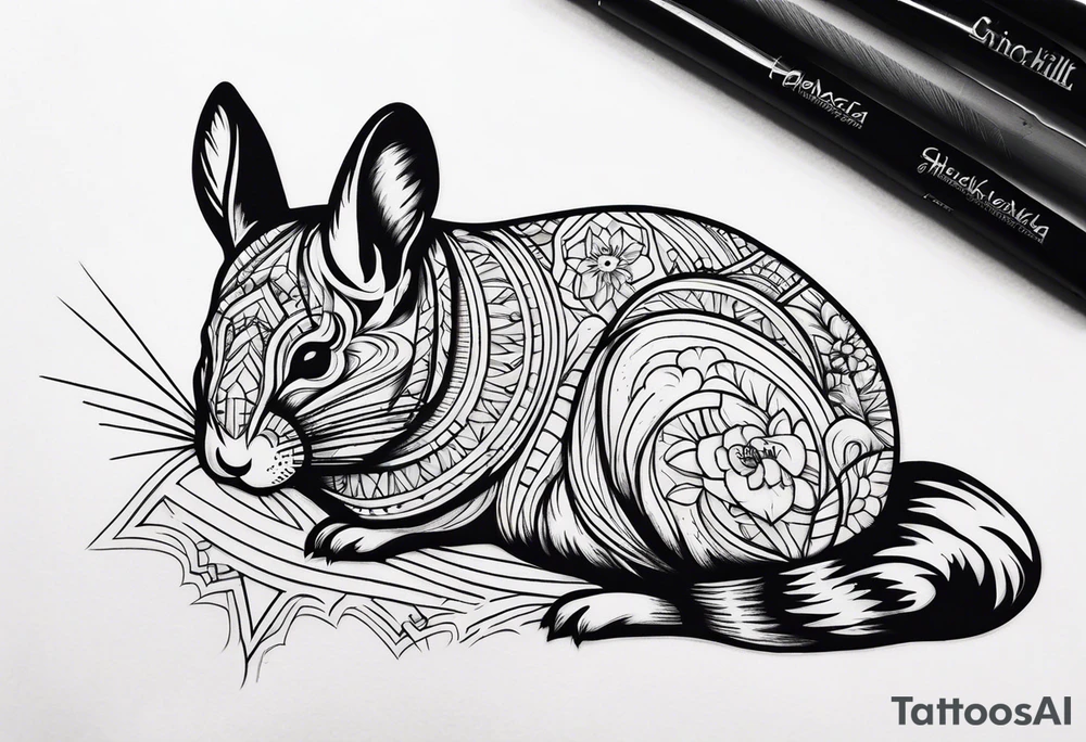 Chinchilla tattoo idea