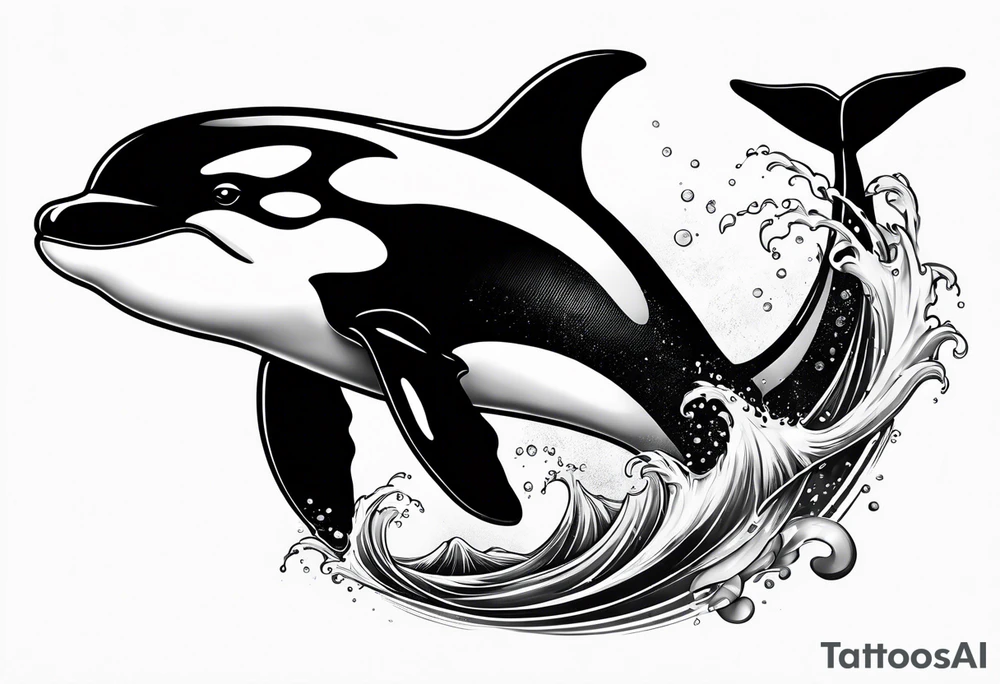 Orca tattoo idea