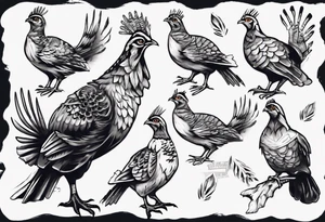 ruffled grouse tattoo idea