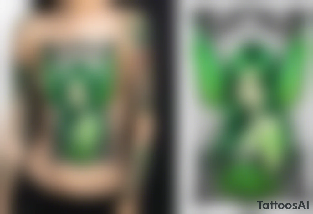 absinthe green fairy tattoo idea